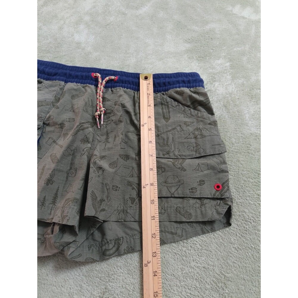 Columbia Company Womens Shorts Size M Green High Rise Cargo Pockets Drawstring - Picture 5 of 10